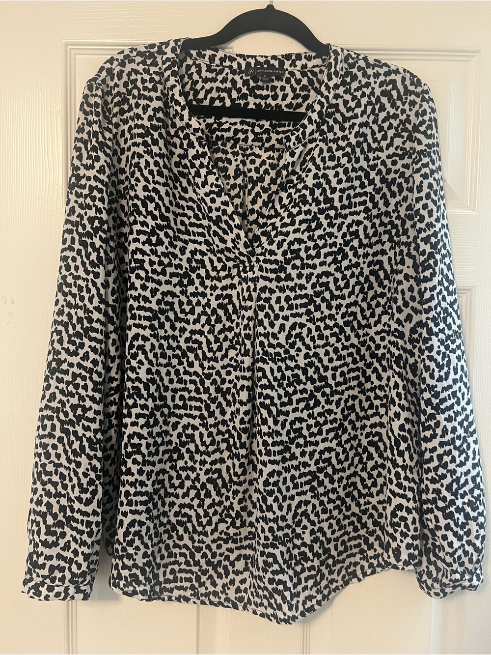 Adrianna Papell Black and White Printed Blazer Jacket
